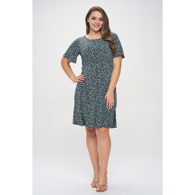 WEST K Womens Elli Plus Size High-Waist Mini Dress