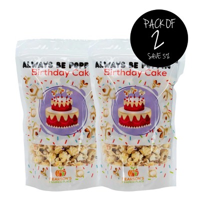 Pearson's Pumpkin Place 3.5 oz Birthday Cake Popcorn - Pack of 2