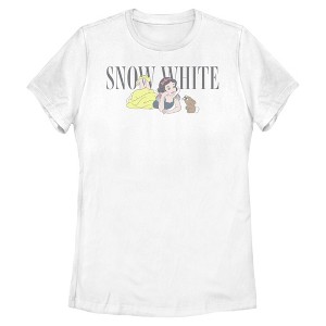 Womens Snow White and the Seven Dwarfs Classic Forest Friends T Shirt - 1 of 4
