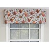 RLF Home Island Gem Tailored 100% Cotton with Fully Lined 3" Rod Pocket Valnance for Windows 50" x 14" Silver - 2 of 4