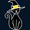 Men's Design By Humans Halloween Witchy Cat By BubbSnugg Tank Top - 2 of 3