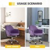 CENGHU Modern Velvet Accent Chair, Home Office Chair with Adjustable Height and Adjustable Casters, for Small Living Spaces, Office, Bedroom - 4 of 4