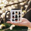 Christmas Black Cats Mug, Whimsical Cats with Santa Hat Gift (Non-Custom Only)| OrnamentallyYou - 3 of 4