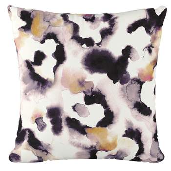 Print Square Throw Pillow Lavender - Skyline Furniture
