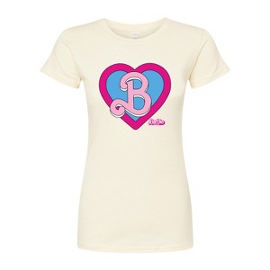 Women's - Barbie - Heart Crest Fitted Graphic T-Shirt - 1 of 3