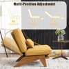 MOONMISS Comfortable Circle Velvet Adjustable Accent Chair and Footrest Set, Thick-Padded Lounge Chair For living room - 4 of 4