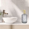 Unique Bargains Durable Cylinder Twill Lines Soap Dispenser 1 Pc - 2 of 4