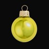 Northlight 28ct Soft Yellow Shiny Finish Glass Christmas Ball Ornaments - 2" (50mm) - 3 of 4