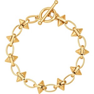 18k Gold Plated Personalized Chunky Cuban Oval Link Chain Bracelets for Men Toggle Rope Bracelet Jewelry for Women - 1 of 4