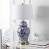 Ariadne Table Lamp (Set of 2) - 28 Inch Height - TBL4158 - Blue/White - Safavieh - 2 of 4