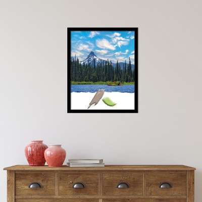 Jet Black Matte Finish Polystyrene Wall Picture Frame