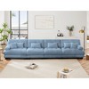 4 Seater Modular Deep Seat Chenille Sofa Couch Comfy Upholstered Sofa for Living Room Chenille Light coffee - 2 of 4
