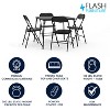 Flash Furniture 5 Piece Folding Card Table and Chair Set - 2 of 4