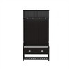 CAVINAS Hall Tree with Bench and Shoe Rack Modern Coat Rack with 4 Hooks and Soft Cushion for Hallway - 4 of 4