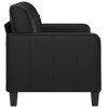 vidaXL 2-Seater Sofa Black 47.2 in. Faux Leather - 4 of 4