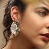 SOHI Women's The Lilypad Drop Earrings - 3 of 4