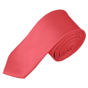 Men's Solid Color Skinny 2 Inch Wide And 57 Inch Long Neckties - 1 of 4