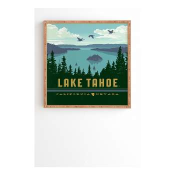 Anderson Design Group Lake Tahoe Framed Wall Art 12" x 12" - Deny Designs