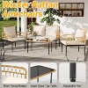 Outdoor Patio Conversation Set, Wicker Furniture Set with Coffee Table Cushions, Outdoor Sectional Sofa for Balcony, Backyard, Deck - 4 of 4