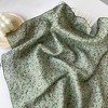 Anna-Kaci Cotton Square Neck Scarf Printed Four Seasons Versatile Fashion Accessory - 22.8IN×22.8IN - 4 of 4