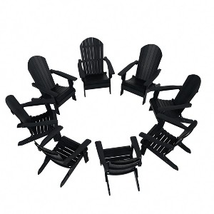 WestinTrends Tuscany HIPS Outdoor Patio Folding Adirondack Chair (Set of 8) - 1 of 4