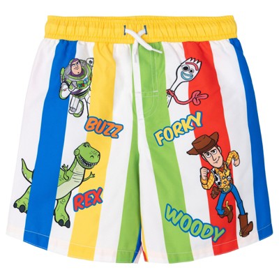 Disney Cars Little Boys' Racing 2-Piece Swim Shirt and Board Shorts Set with Drawstring McQueen Mater Red 7-8 — фото 5