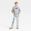 Boys' Sonic the Hedgehog Fleece Hooded Sweatshirt - Silver - 4 of 4