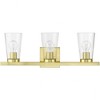 Livex Lighting Cityview 3 - Light Vanity in  Satin Brass - 4 of 4