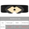 INSPIRE CHIC Women's Golden Leaf Stretchy Fashion Vintage Elegant Elastic Waist Belts 1 Pc - 4 of 4