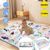 Babyluv"50x50in Non-Slip Foldable Baby Play Mat, Machine Washable Crawling Mat for Infants & Toddlers"MultiColor - 3 of 4