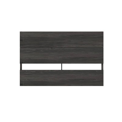 Nexera Queen Panel Headboard Bark Gray: Modern Style, Wood Composite, No Box Spring Needed