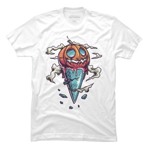 Men's Design By Humans ice cream halloween By onemoredesign T-Shirt - 1 of 2