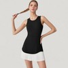 Anna-Kaci Active Women's Sleeveless Tennis Dress with Scoop Neck Fitted Bodice and Contrast Pleated Hem - 2 of 4