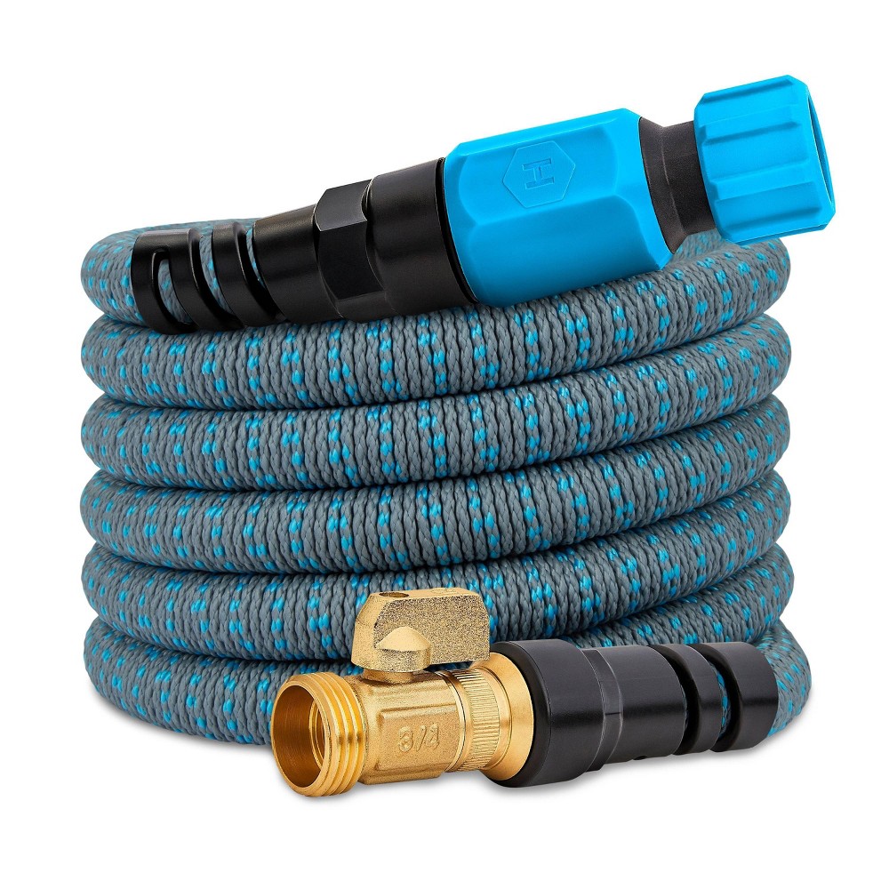 Photos - Garden Hose HydroTech 25ft Expandable Burst Proof Hose - Blue