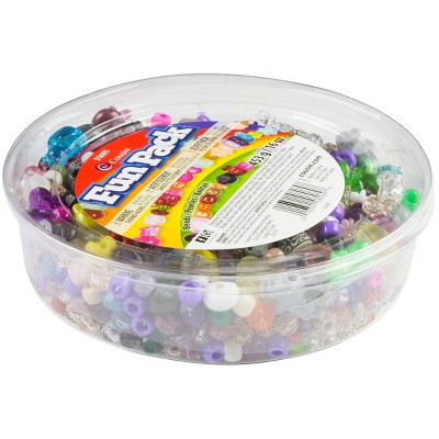 Fun Pack Beads 16oz-Assorted Shapes & Sizes