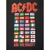 ACDC World Tour Flags Crew Neck Short Sleeve Men's Black T-shirt - 2 of 3