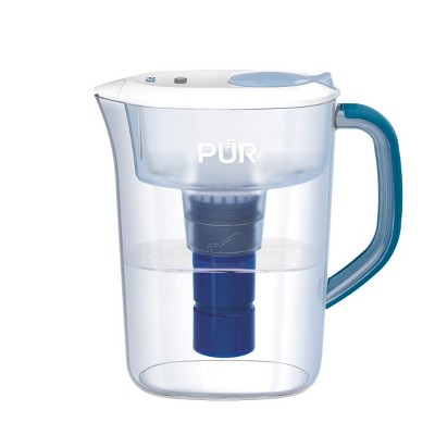 PUR PLUS 7 Cup Pitcher, with Filter Change Light - Ocean