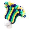Foam Party Hats Mardi Gras Rainbow Wig Hat - 3 of 4