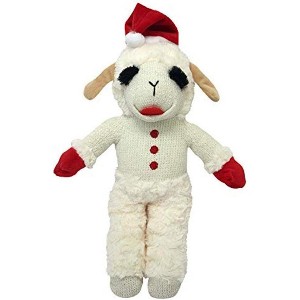 Multipet Standing Holiday Lamb Chop with Santa Hat (Small (8")) - 1 of 4