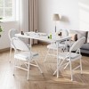 Folding Table, Portable Folding Card Rectangle Table with Sturdy Metal Frame - 4 of 4