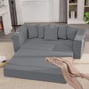 Sapphtopaz 76" 2-in-1 Couches for Living Room Convertible Sofa Bed Pull Out Sleeper Couch with 5 Pillows & 2 Cup Holders Couch Bed for Bedroom - 2 of 4