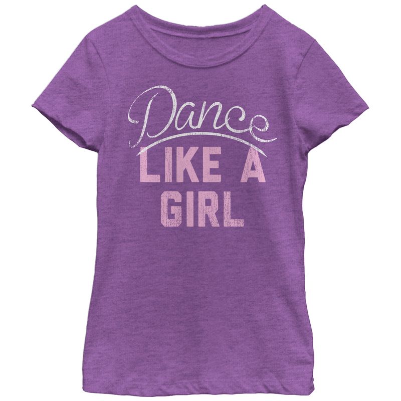 Girl's CHIN UP Dance Like a Girl T-Shirt, 1 of 4