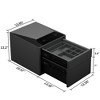 UNISOAR Biometric Fingerprint Jewelry Safe for Home , Leather Wrapped Safe, Slide-Away Drawer, Digital Keypad & Fingerprint Lock - 4 of 4