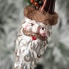 8.5"H Sullivans Christmas Rustic Santa Head Ornament  Multicolor - 2 of 2