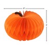 Briarwood Lane Fall Honeycomb Paper Decor 3x5 Orange Pumpkin Honeycomb - Small Magnetic For Fall Honeycomb Paper Decor Party Centerpiece Decoration - 2 of 4