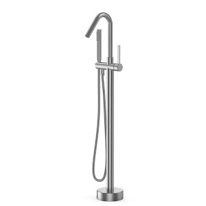 Whizmax Freestanding Bathtub Faucet Tub Filler Floor Mount Bathroom Faucets Brass Single Handle with Hand Shower,Standing Tub Faucet - 1 of 4