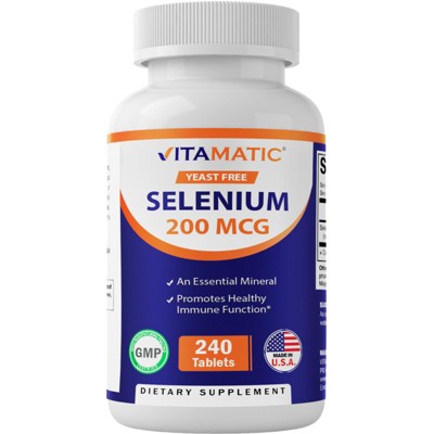 Yeast Free Selenium 200 mcg - 240 Tablets