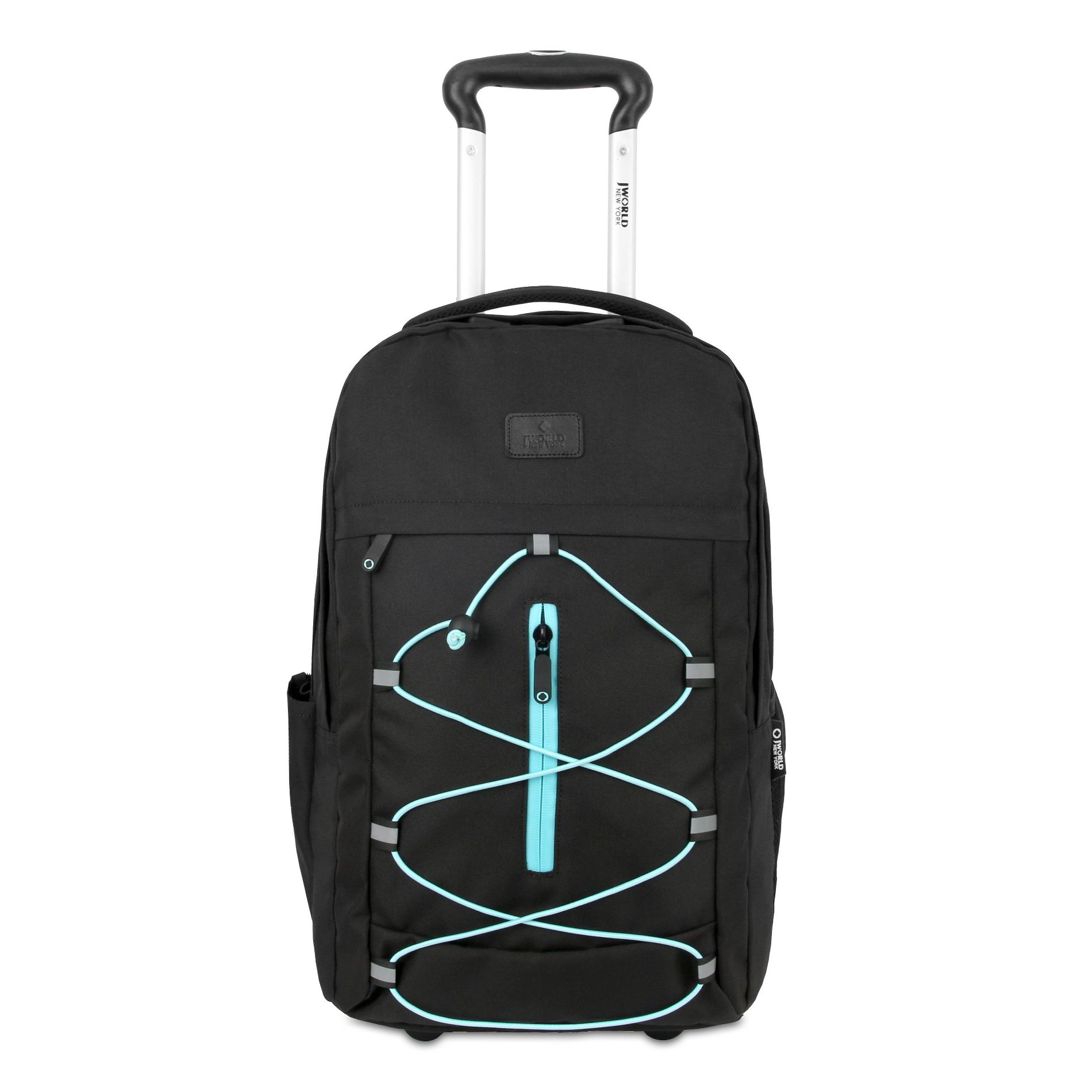 J World Lash Laptop 19" Rolling Convertible Backpack - Black/Blue