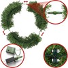Casafield Artificial Christmas Wreath for Front Door, Window or Mantel, Green Fir Indoor/Outdoor Holiday Décor - 3 of 4