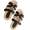 Women's Wo's Alpine Faux Shearling Sandals - OASIS SOCIETY - 2 of 3